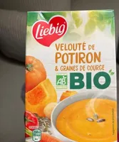 Velouté de potiron et graines de courge bio