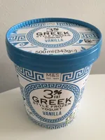 3% Greek Style Frozen Yogurt Vanilla