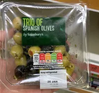 Trio of spanish olives