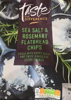 Sea salt rosemary flatbread chips