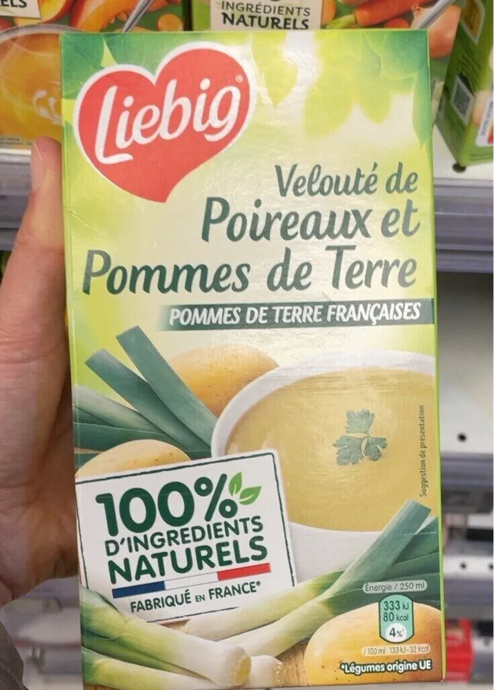 Velouté de poireaux et pilmes de terre