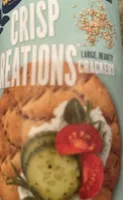 CRISP CREATIONS Sesame + Sea Salt Large, Light Crackers