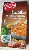 Lentilles et saucisse fumée à la Campagnarde