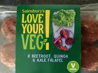 Beetroot quinoa and kale falafel