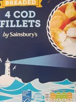 Breaded Cod Fillets by Sainsbury's