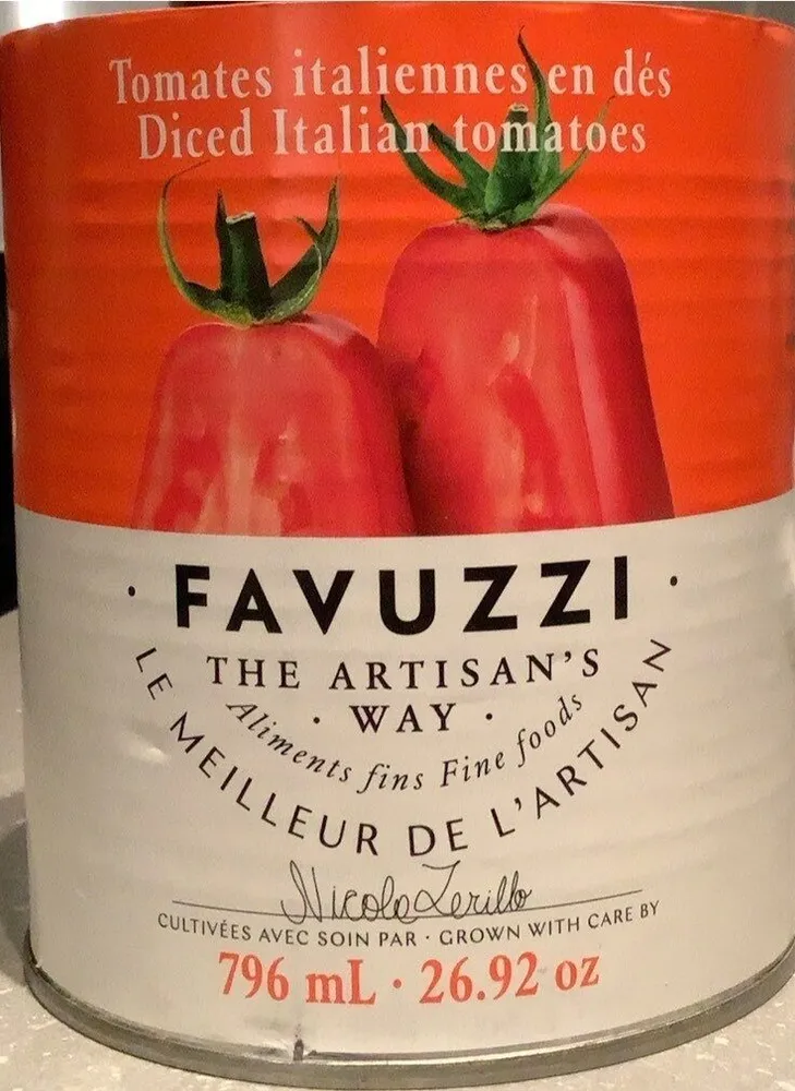 Tomates italiennes en dés