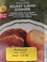 Roast lamb dinner
