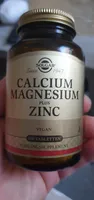 Calcium Magnesium Plus Zinc - 100 Comprimés - Solgar