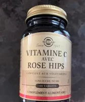 Vitamine C Avec Rose Hips 500 MG - 100 Tablettes - Solgar