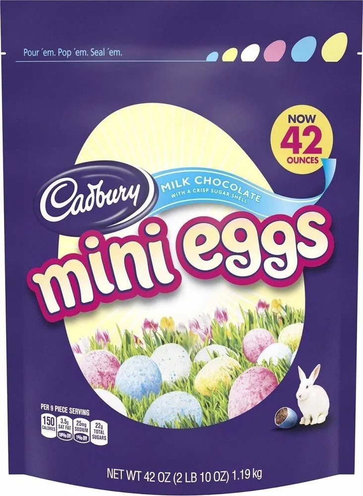 mini eggs milk chocolate with a crisp sugar shell
