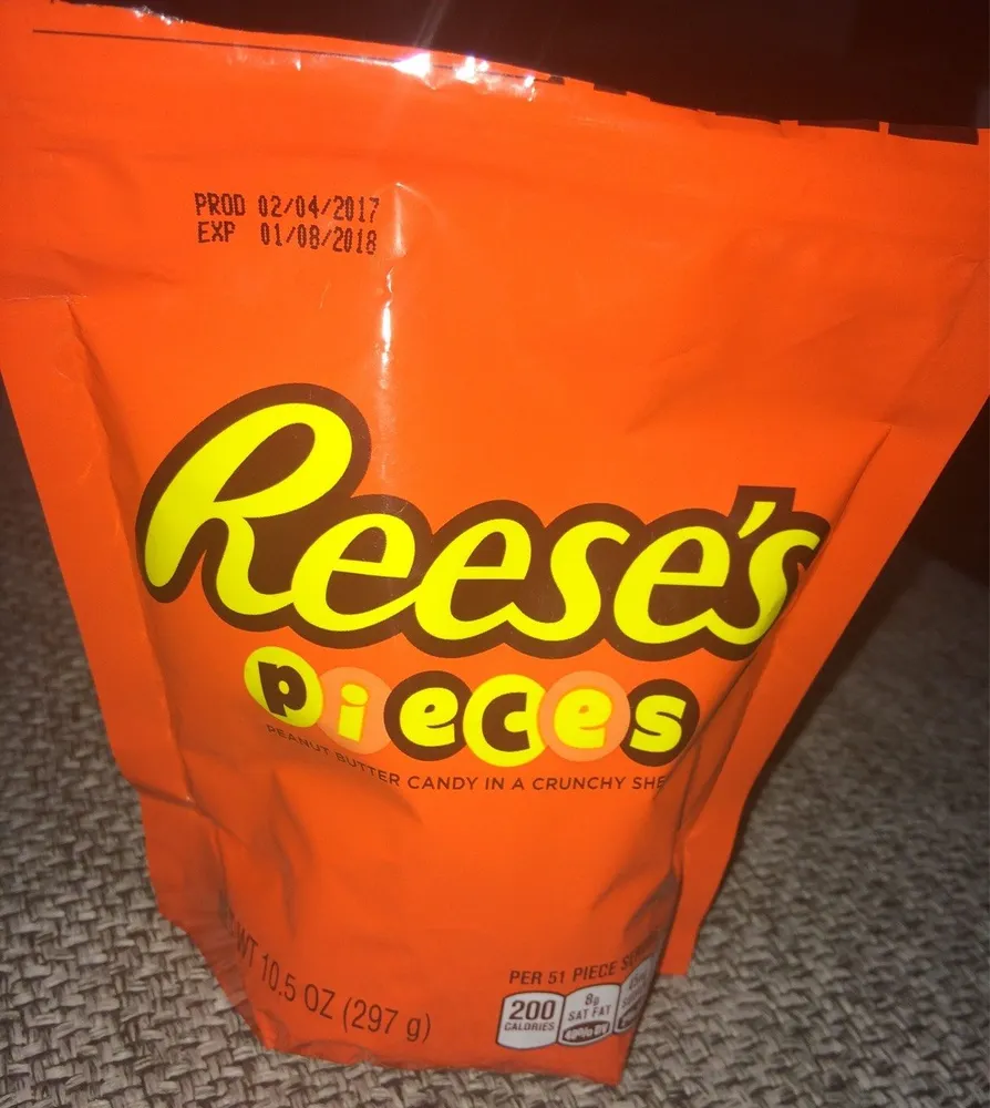 Peanut butter candy in a crunchy shell
