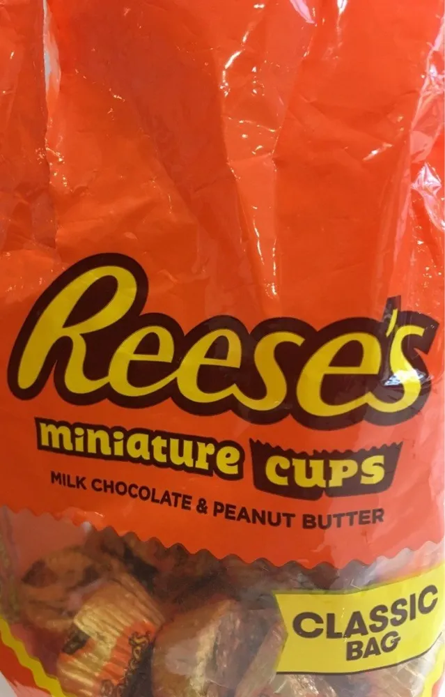Milk chocolate miniature peanut butter cups