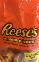 Milk chocolate miniature peanut butter cups
