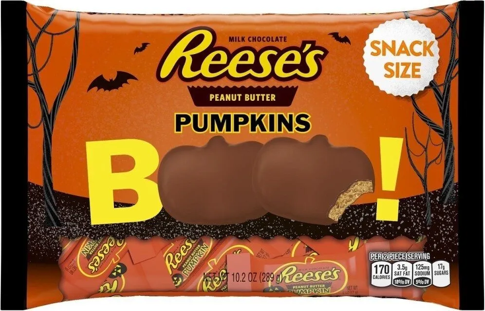 Halloween snack size peanut butter pumpkins
