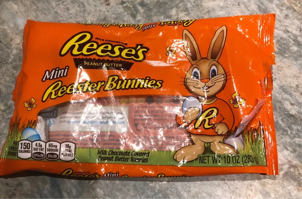 Milk chocolate covered mini reester bunnies