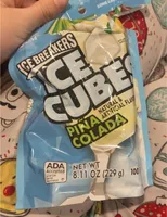 Ice cubes pina colada