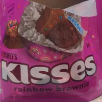 kisses rainbow brownie