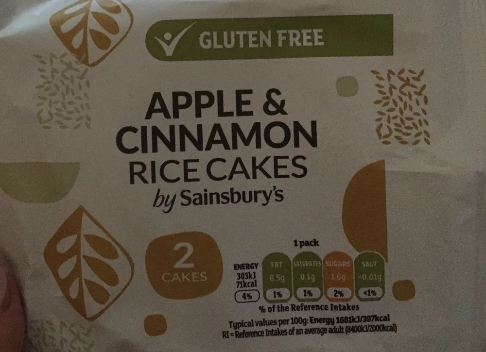 Apple et cinammon rice cake