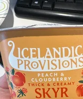 Peach and cloudberry thick and creamy skyr