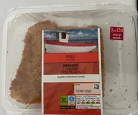 Breaded cod fillet