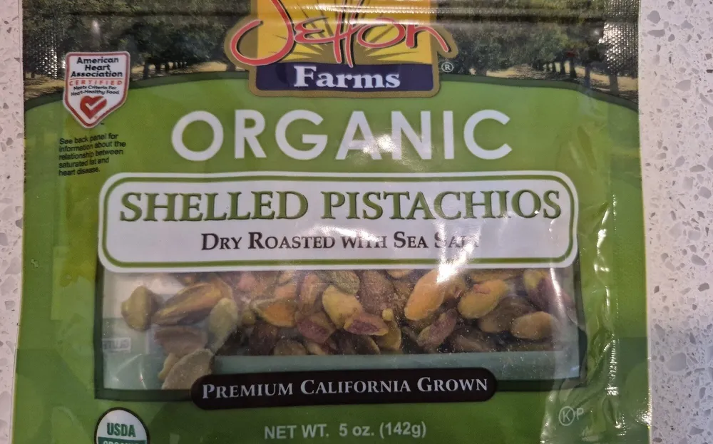 Organic Shelled Pistachios