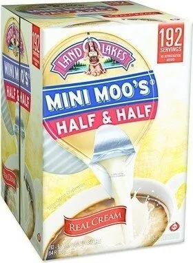 Mini moos creamer half half cups count