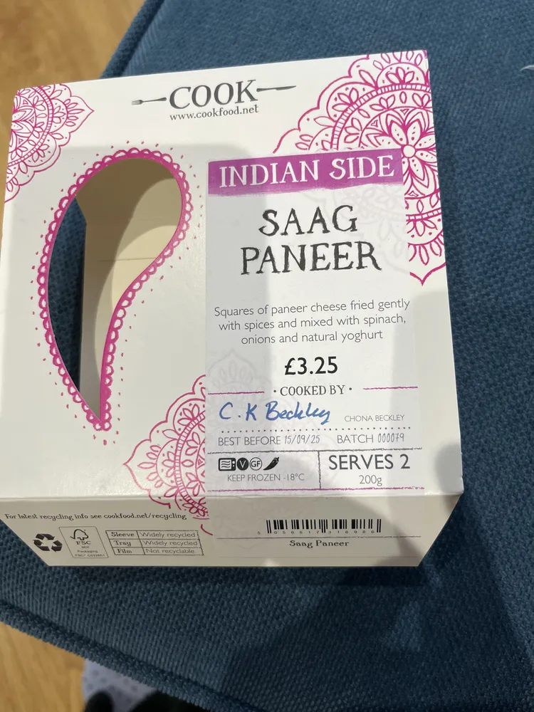 Indian Side Saag Paneer