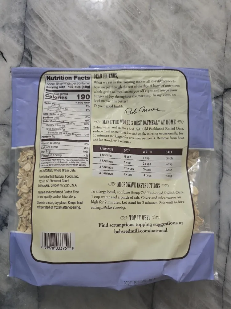 Red Mill Old Fashioned Rolled Oats