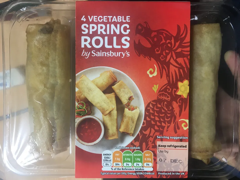 4 Vegetable Spring Rolls
