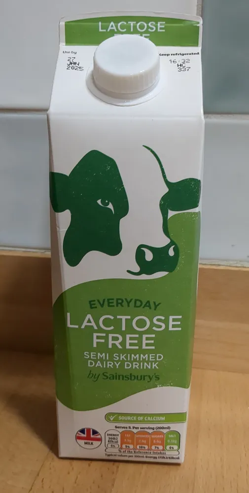 Everyday Lactose Free Semi Skimmed Milk