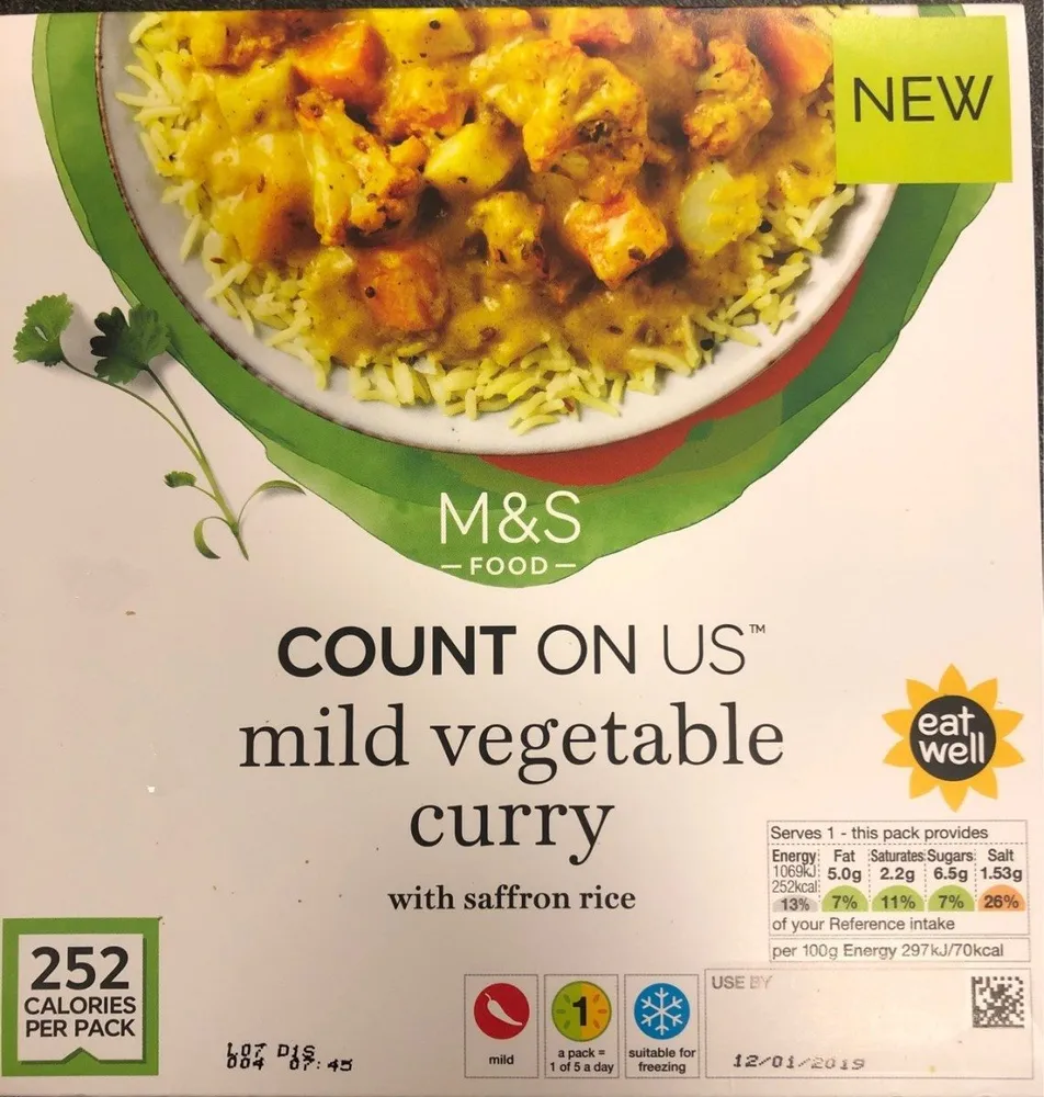 Mild Vegetable Curry