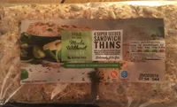 4 super seeded sandwichs thins gluten free