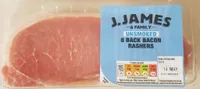 8 BACK BACON RASHERS UNSMOKED