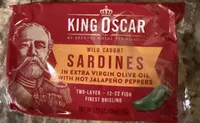 Wild Caught Sardines in Extra Virgin Olive Oil with Hot Jalapeño Peppers