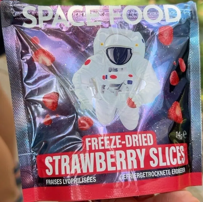 Space food strawberry slices