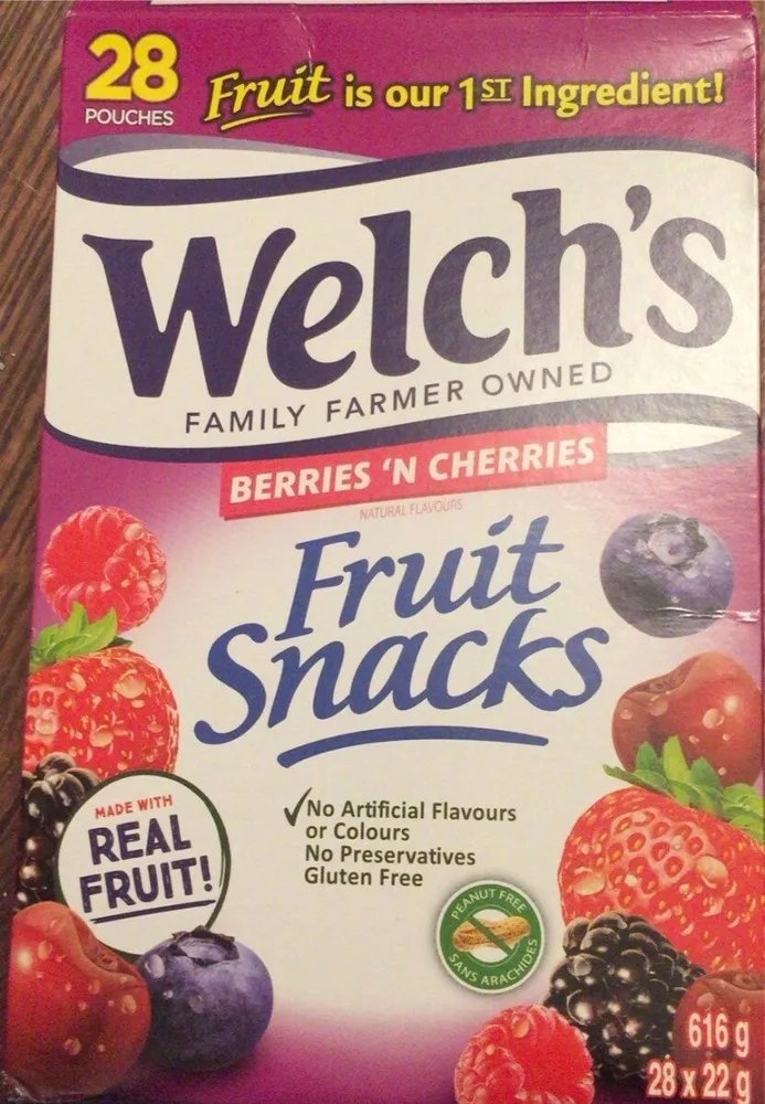 Berries ‘N cherries fruit snack