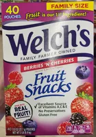 Welch's Fruit Snacks Berries 'N Cherries