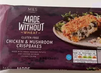 Chicken & mushroom crispbakes