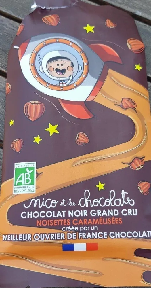 Chocolat noir grand cru noisettes caramélisées
