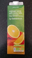 Orange juice with juicy bits