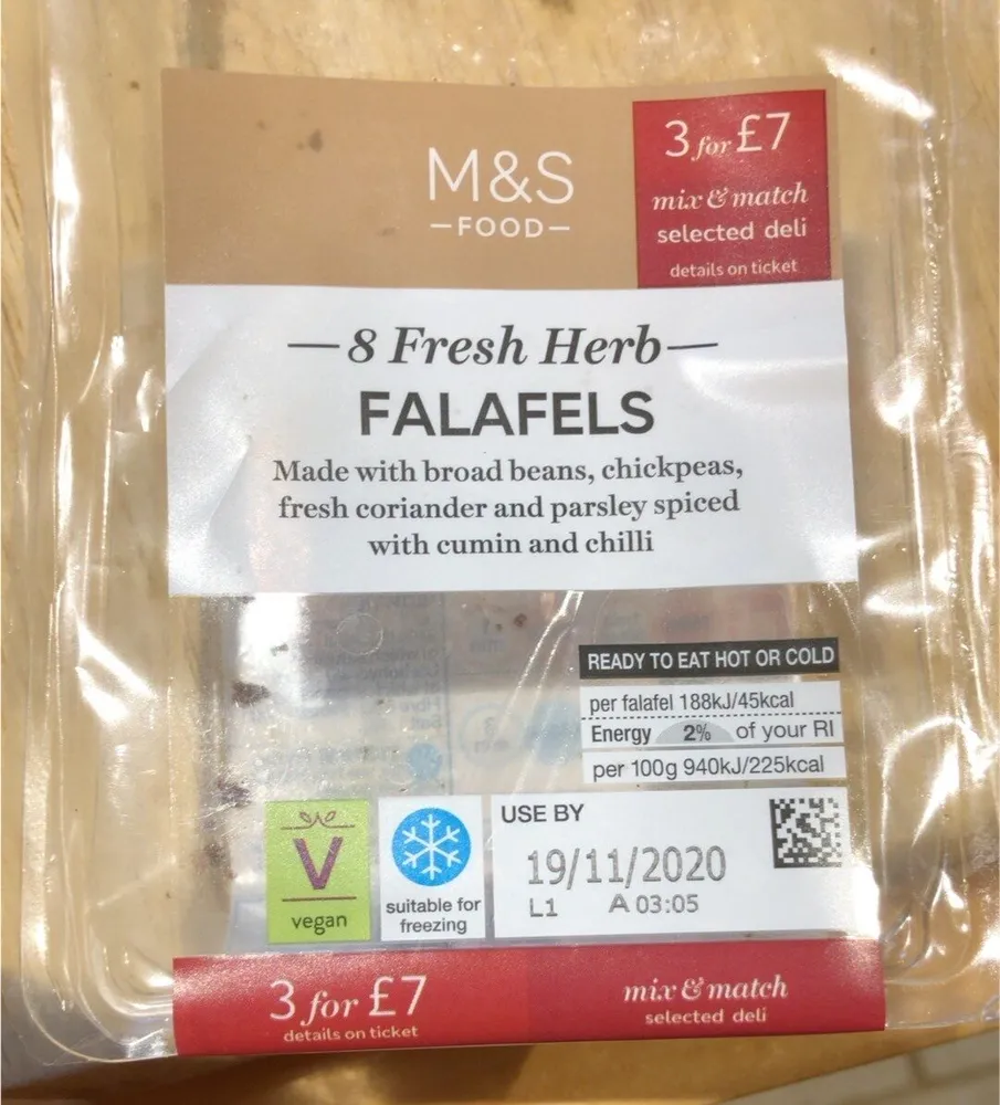 8 Fresh Herb Aromatic Falafels