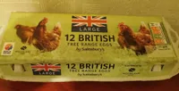 12 British free range eggs