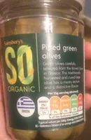 Pitted green olives