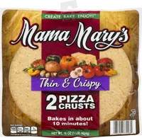 Pizza crusts thin & crispy