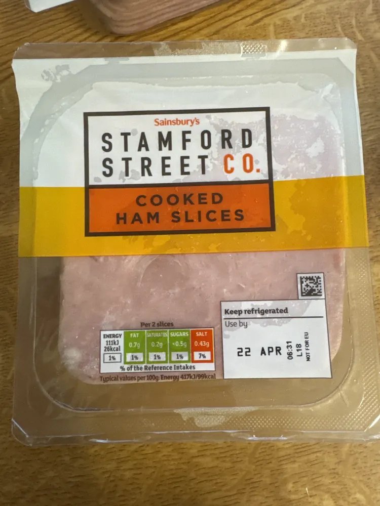 Ham slices