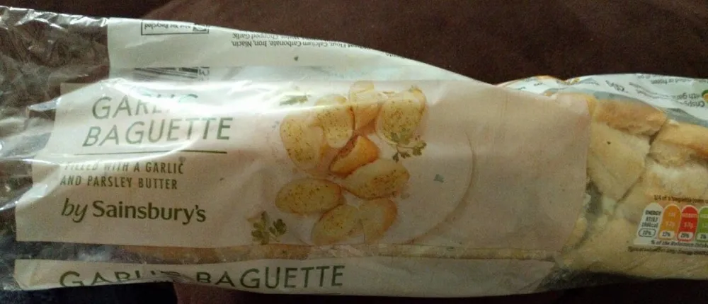 GARLIC BAGUETTE with a garlic & parsley filling