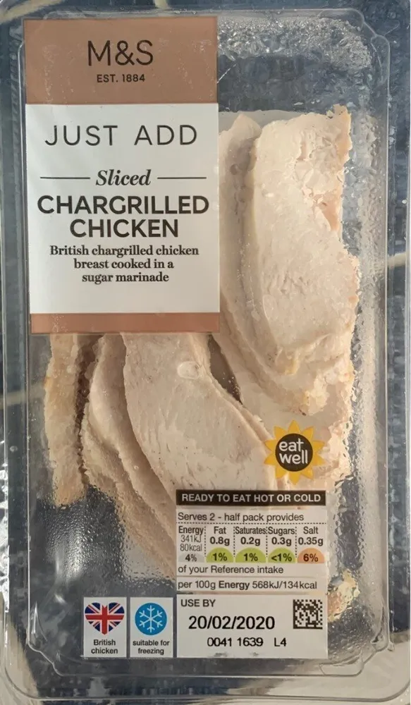 Sliced Chargrilled Chicken