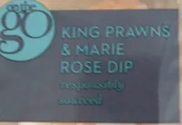 King prawns & Marie rose dip