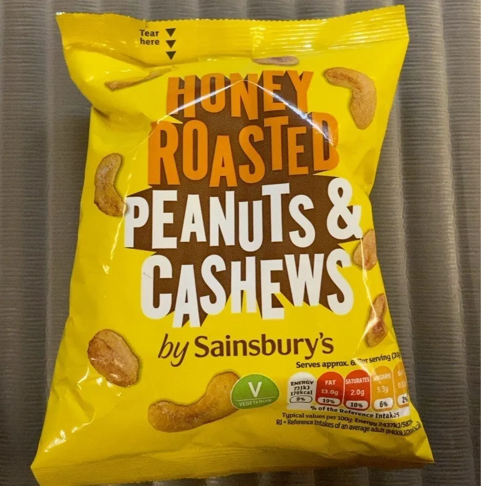 Honey roasted penuts & cashews