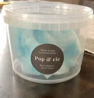 Barbe à papa framboise bleue